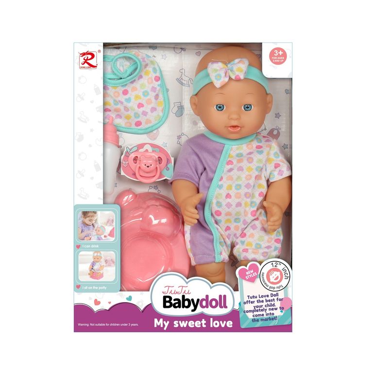 Muñeca Accesorios Baño 30 cm