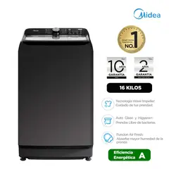 MIDEA - Lavadora Automática Panel Posterior 16 Kg