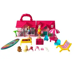 KEDA - Playset Casa de Muñecas Rosa