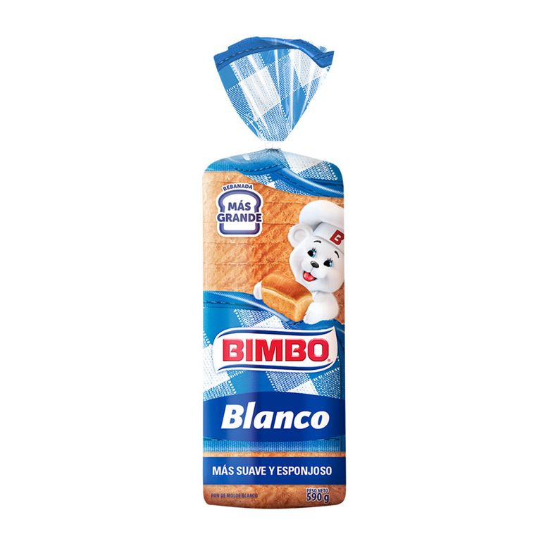 Pan de Molde Bimbo Blanco Familiar Bolsa 590 g