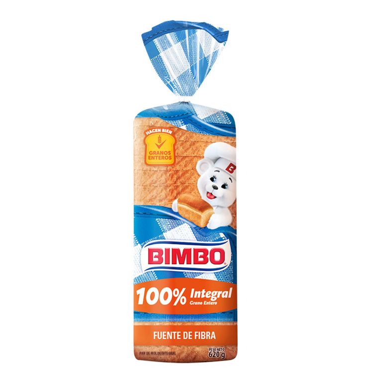 Pan de Molde Bimbo Integral Familiar Bolsa 620 g