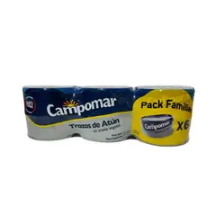 CAMPOMAR - TROZO ATUN ACEITE 6PACK 150GR