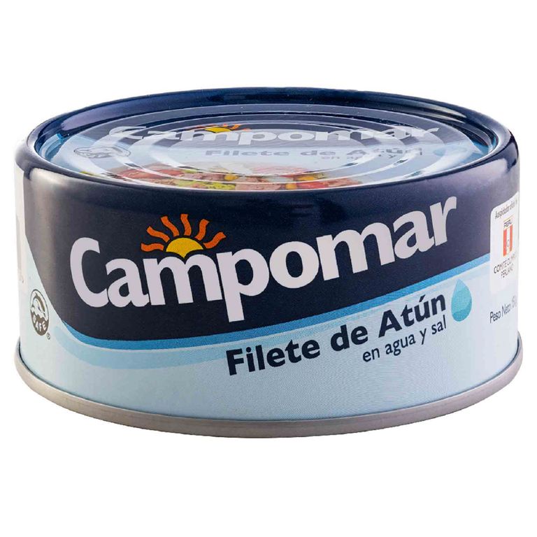 Filete de Atún Campomar en Agua y Sal Lata 150 g