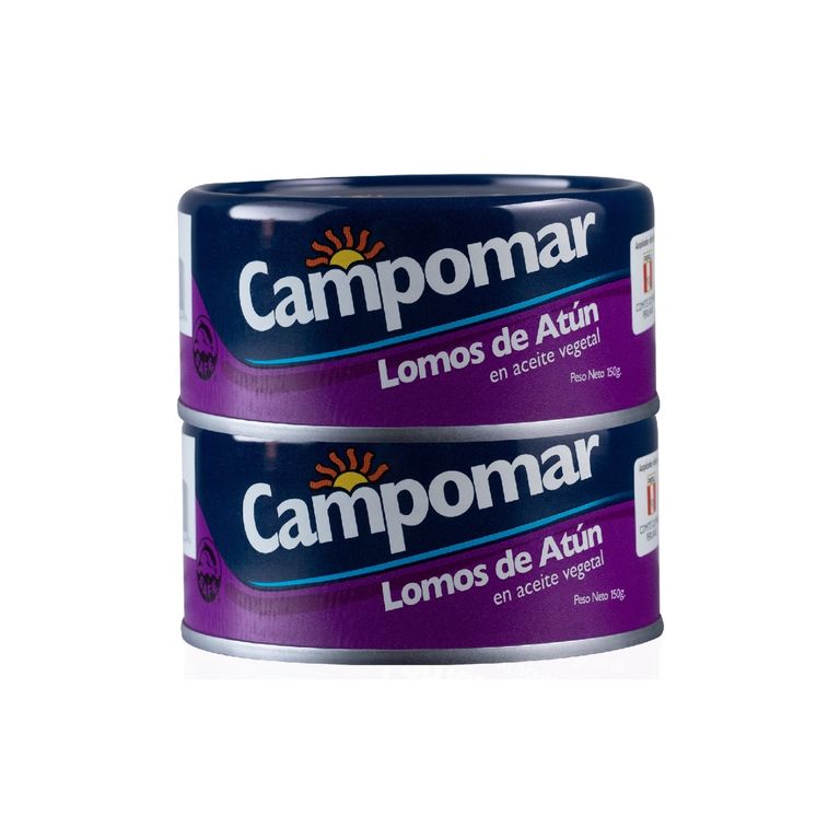 Lomo de Atún Campomar en Aceite Pack 2 Latas 150 g