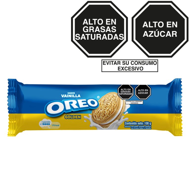 Galleta Oreo Vainilla Golden Empaque 108 g