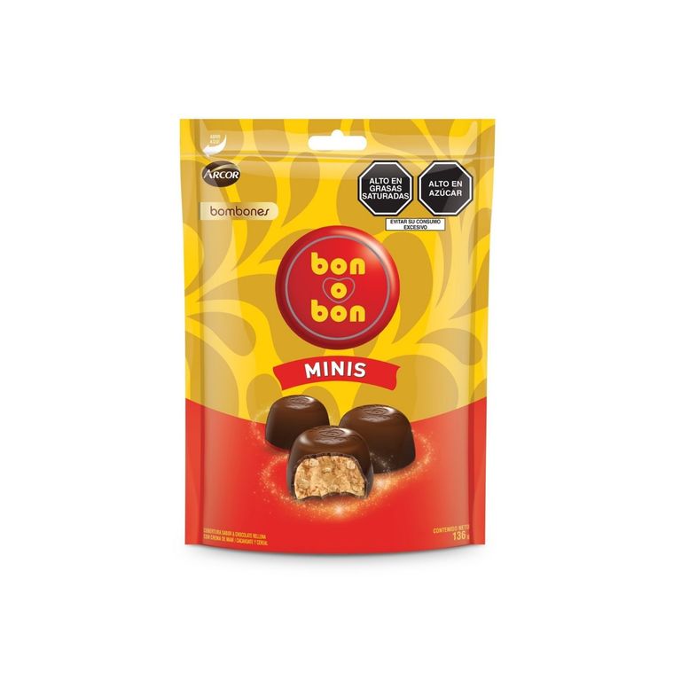 Bombones Bon O Bon Maní Doypack 136 g