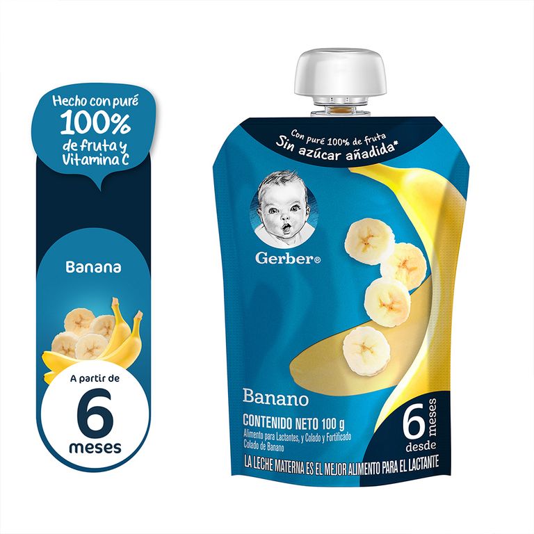 Colado Gerber Banana Empaque 100 g