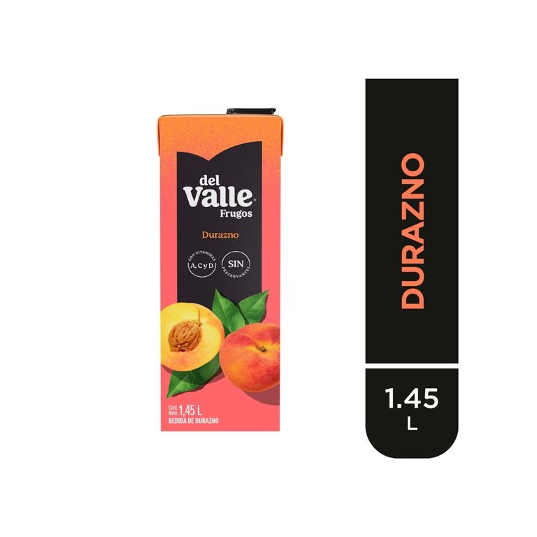 Bebida Frugos Durazno Caja 1.45 L