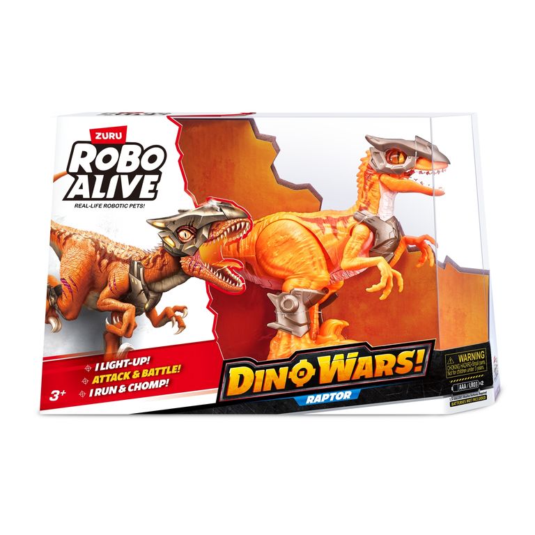 Dino Raptor Luces y Sonido Robo Alive