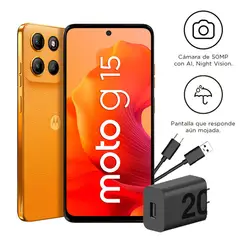 Motorola - Smartphone Moto G15 4+256GB Naranja