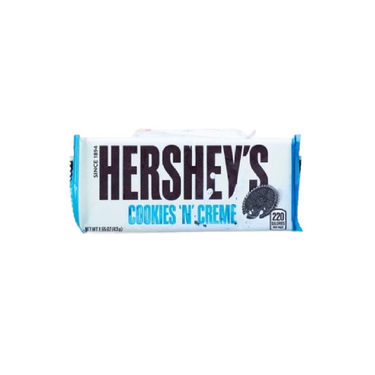 Chocolate en Barra Hersheys Cookies and Creme Empaque 43 g