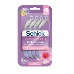 SCHICK - SCHICK QUATTRO YOU PIEL DELICADA X4U