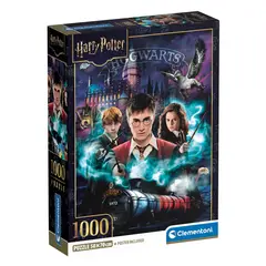 CLEMENTONI - Rompecabezas Harry Potter Compacto 1000 Pzas