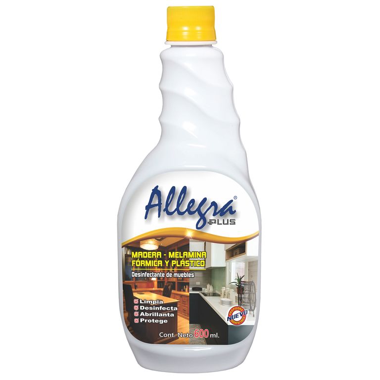 Desinfectante Allegra Plus Muebles de Madera Envase 600 mL