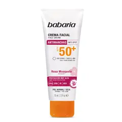 BABARIA - SOLAR CREMA ANTIMA ROSAMOQSPF50+ X 75 ML