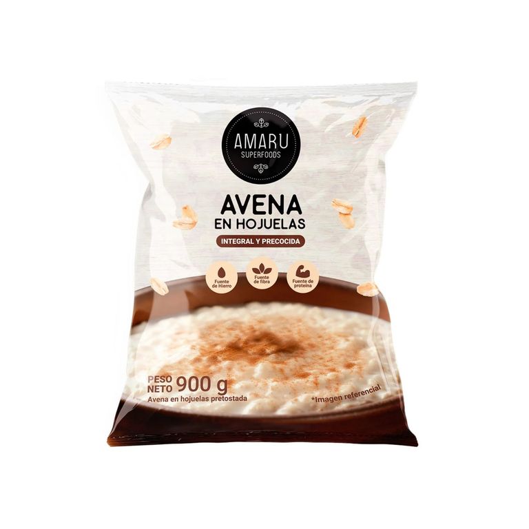 Avena en Hojuerlas Amaru Superfoods Bolsa 900 g