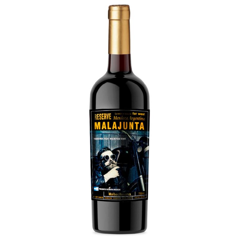 Vino Tinto Malajunta Reserva Malbec Botella 750 mL
