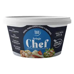 TIGO - Yogurt Griego Tigo Chef Envase 500 g