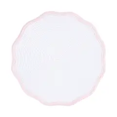 CASA JOVEN - Individual Redondo Pvc Rosado Hello Spring