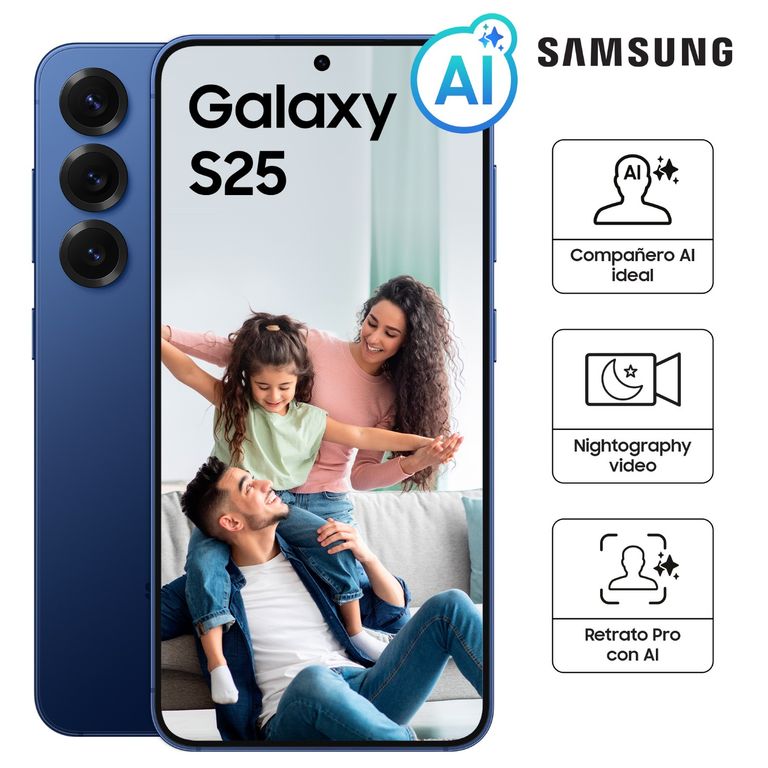 Celular Galaxy S25 12GB 128GB Navy