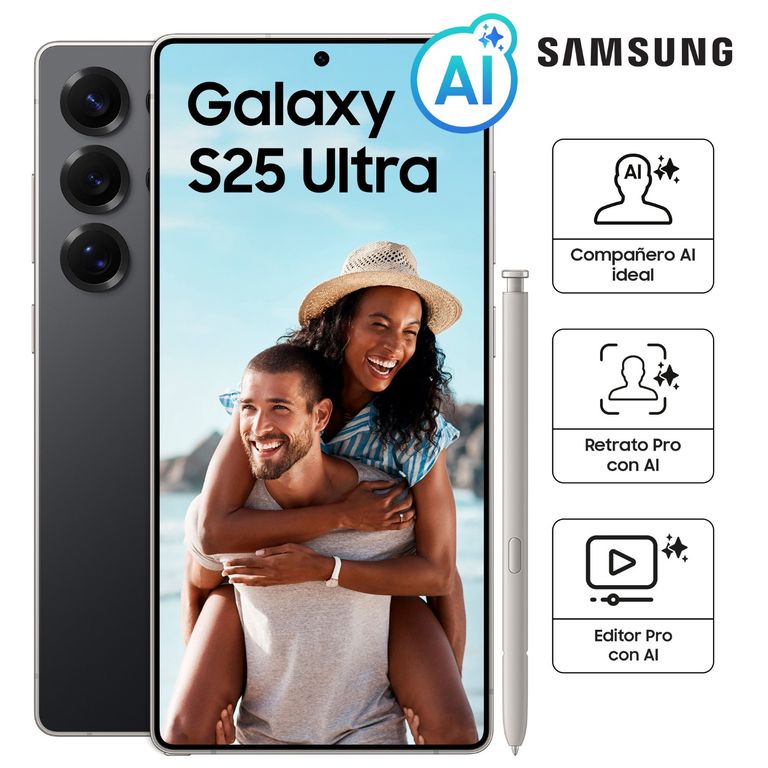 Celular Galaxy S25 Ultra 12GB 256GB Titanium Black