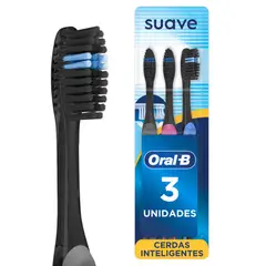 ORAL B - Cepillo De Dientes Oral-b Indicator Black Cerdas Suaves Empaque 3 Und