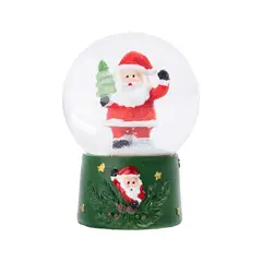 CASA JOVEN - Bola de Agua 8cm Santa y Snowman