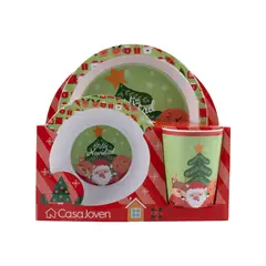 undefined - SETX3 MELAMINE INFANTIL PLATO BOWL VASO