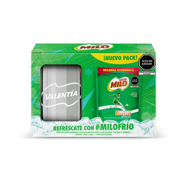 Mezcla Granulada Milo Doypack 350 g + Vaso