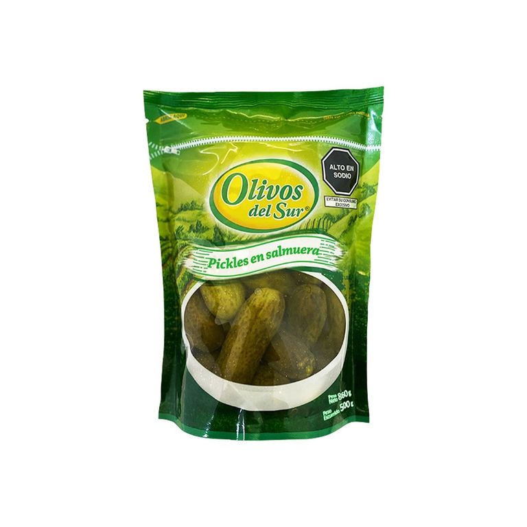 Pepinillos Enteros Olivos del Sur Bolsa 850 g