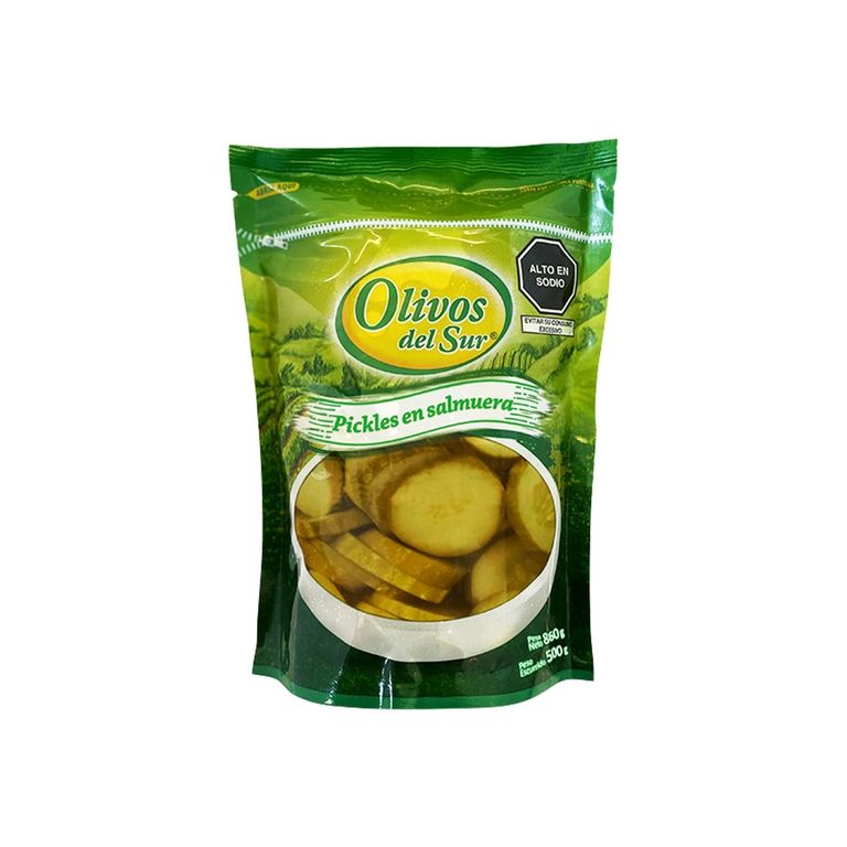Pepinillos en Rodajas Olivos del Sur Bolsa 850 g