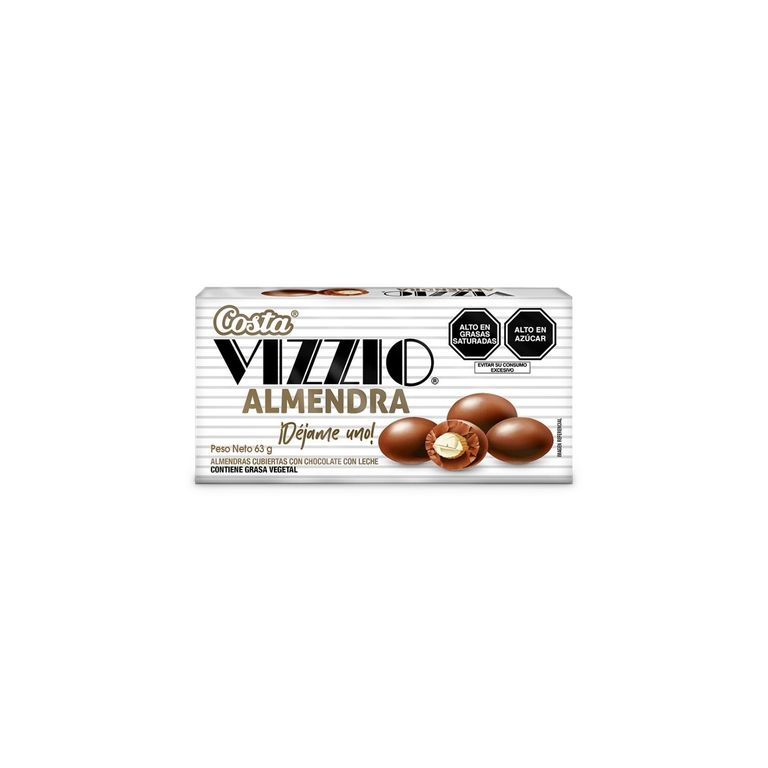 Chocolate Vizzio Almendra Caja 63 g