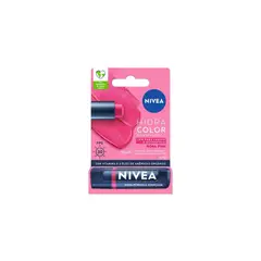 NIVEA - Hidratante Labial Color Rosa Envase 4.8 g