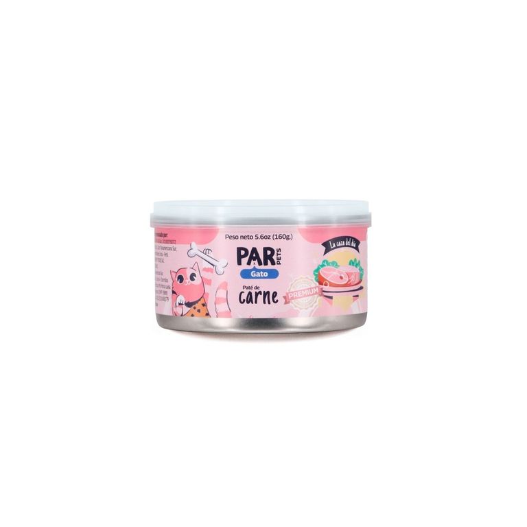 Paté de Carne Par Pets Gato Lata 160 g