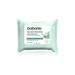 BABARIA - TOALLITAS DSMAQUILLADRS ALOE 25U