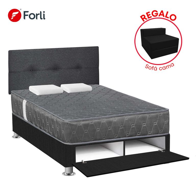 DORM SABANERA ACQUA GRIS 2PLZ+SOFA CAMA