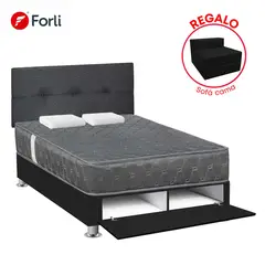 FORLI - Dormitorio Sabanera Acqua Gris 2Plz+Sofa Cama