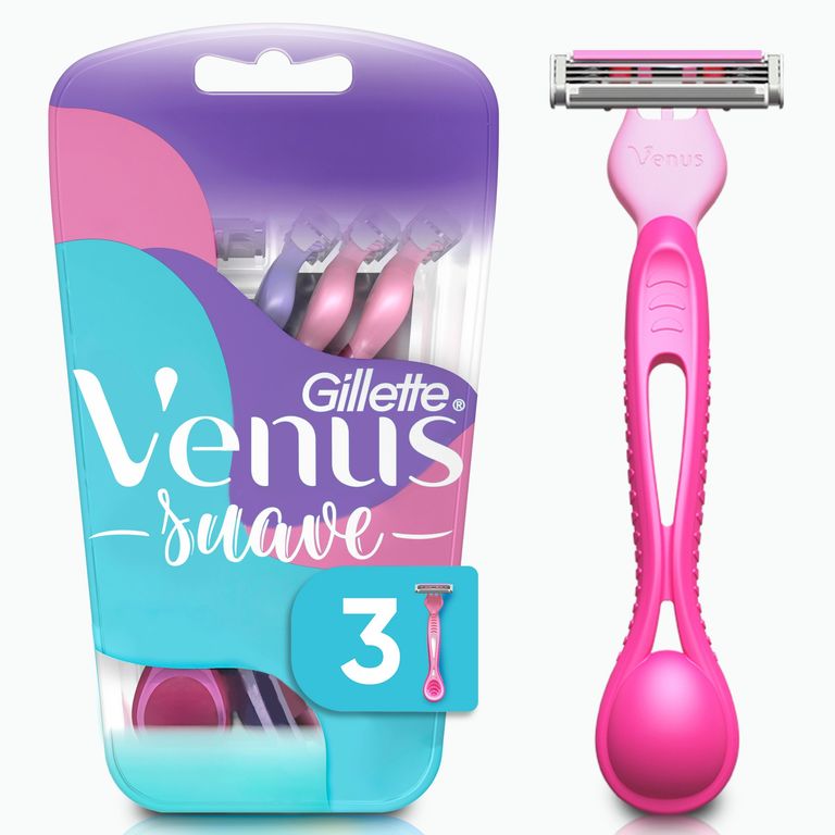 Máquina de Afeitar Gillete Venus Mujer Suave Pack 3 Und