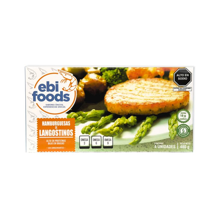 Hamburguesa De Langostinos x 480 g