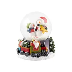 CASA JOVEN - Bola de Agua 8cm Snowman con Amigo