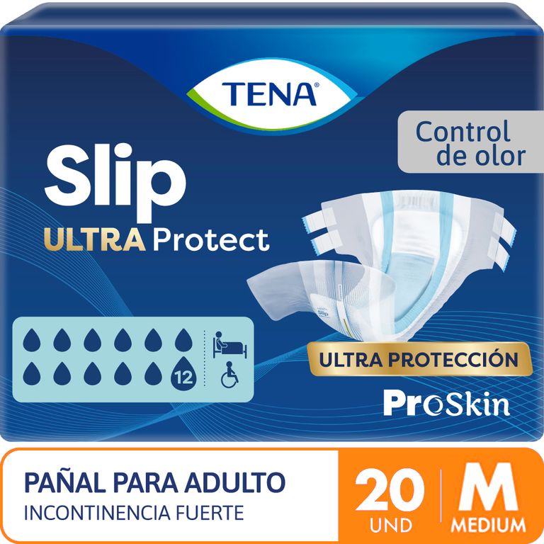 Pañal para Adulto Tena Slio Ultra Protect Talla M Empaque 20 Und