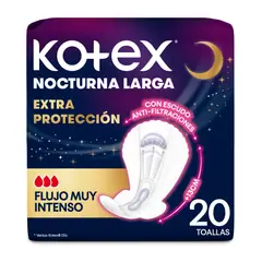 KOTEX - TOALLA HIGENICA NOCTURNA LARGAX20U