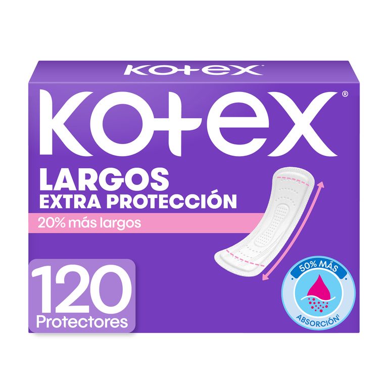 Protectores Diarios Kotex Antibacterial Caja 120 Und