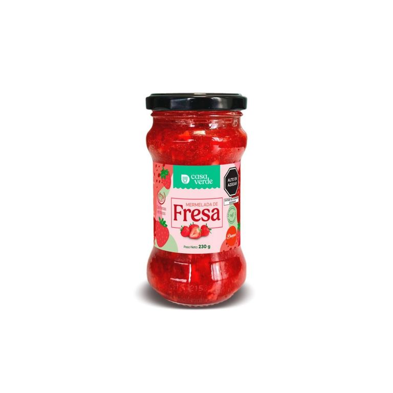 Mermelada Casa Verde de Fresa Envase 230 g