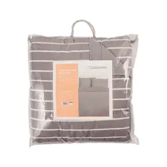 CASA JOVEN - Cubrecama Lara 2Plz Plomo