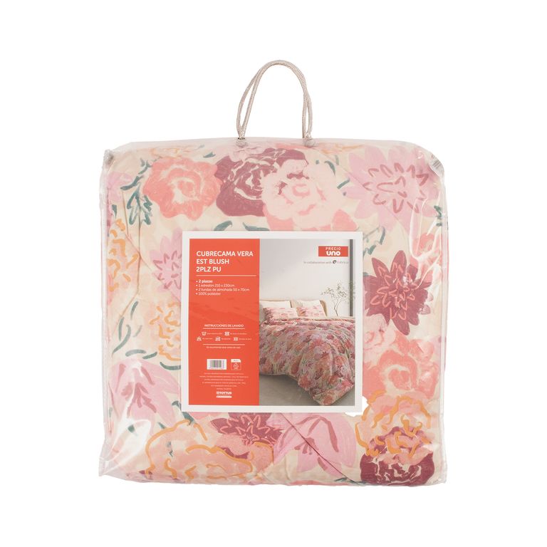 Cubrecama Vera Est Blush 2Plz Pu