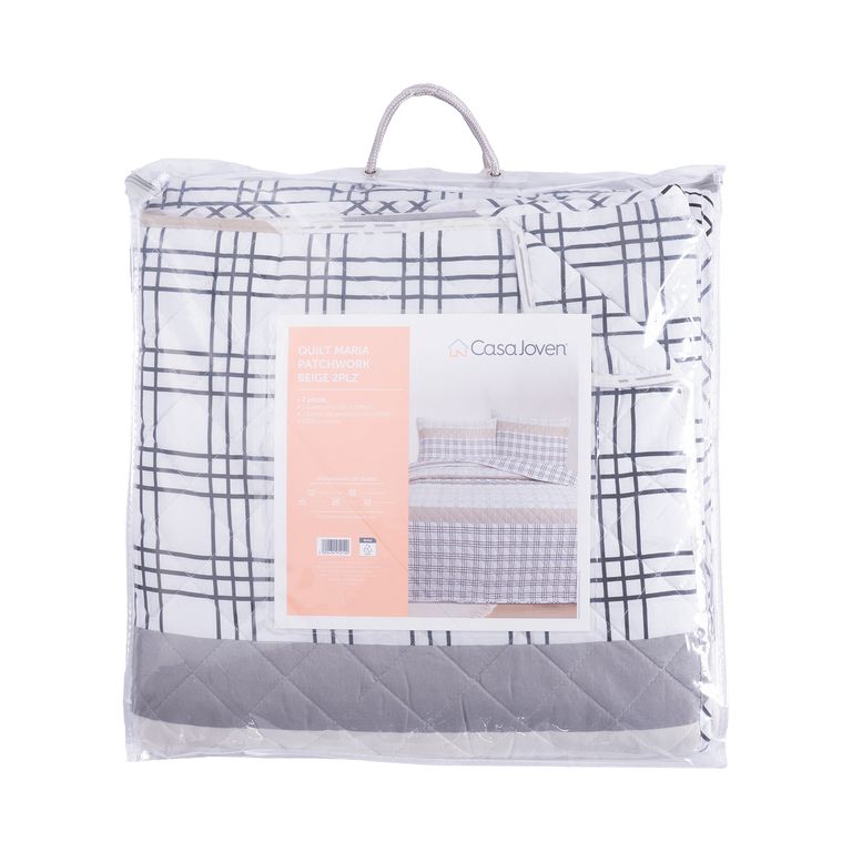 Quilt Maria Patchwork Beige 2 Plz