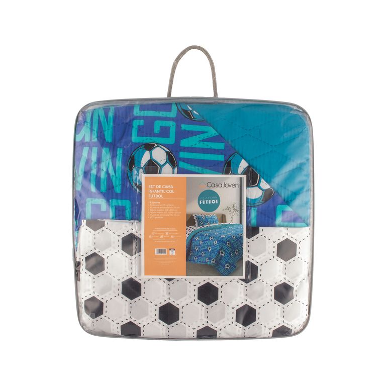 Set de Cama Infantil Fútbol 1.5Plz