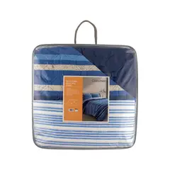 CASA JOVEN - Set de Cama Quilt 2 Acero