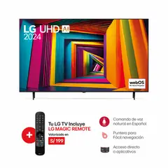 LG - Televisor LG 98'' UHD 4K Webos AI